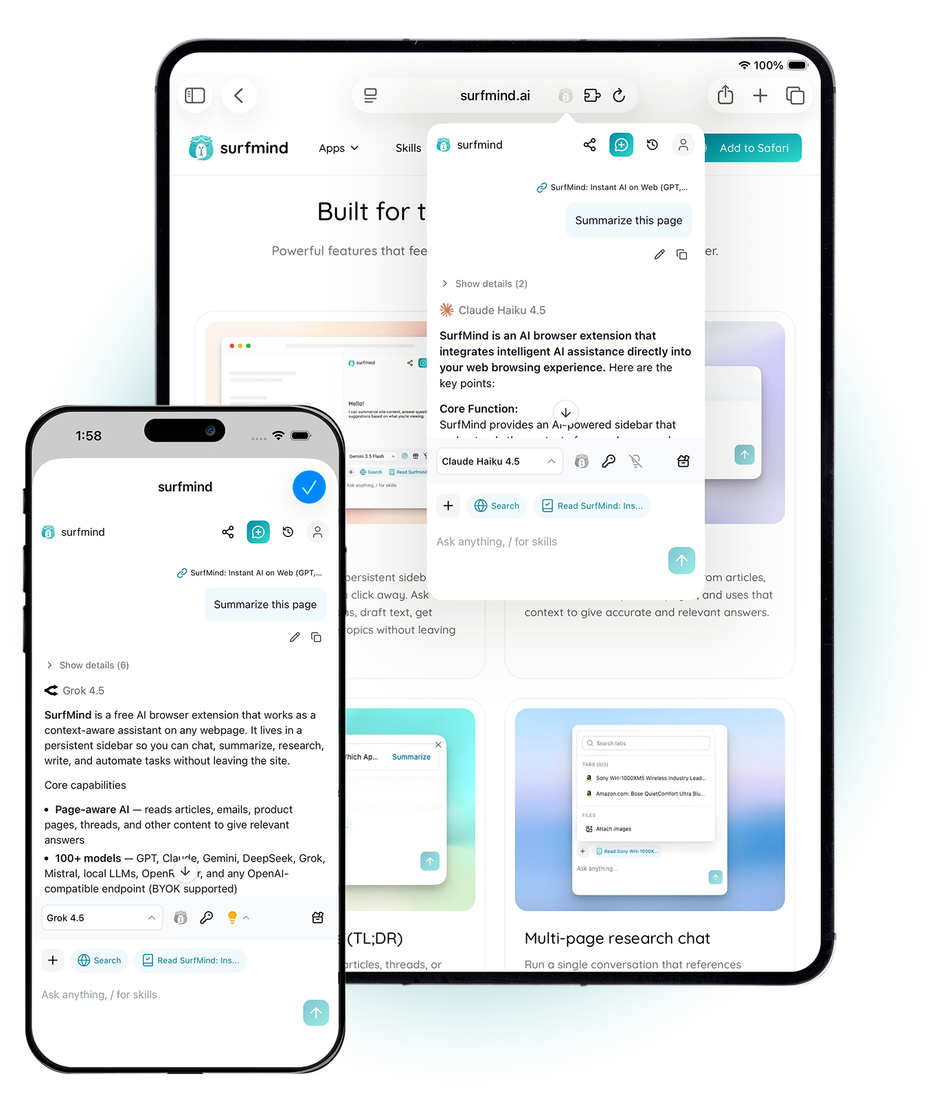 SurfMind iOS app demo