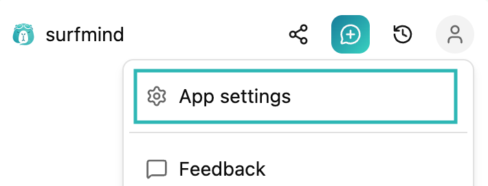 Select {bold} from the user menu