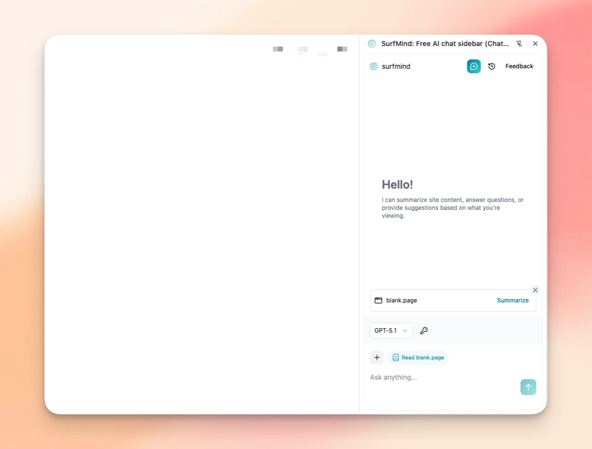 AI-first sidebar
